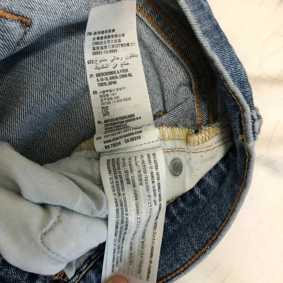 3/$25 ❥ Abercrombie & Fitch 26 x 30 Mid Rise Medium Mid Wash Skinny Jeans Y2K - Picture 9 of 10